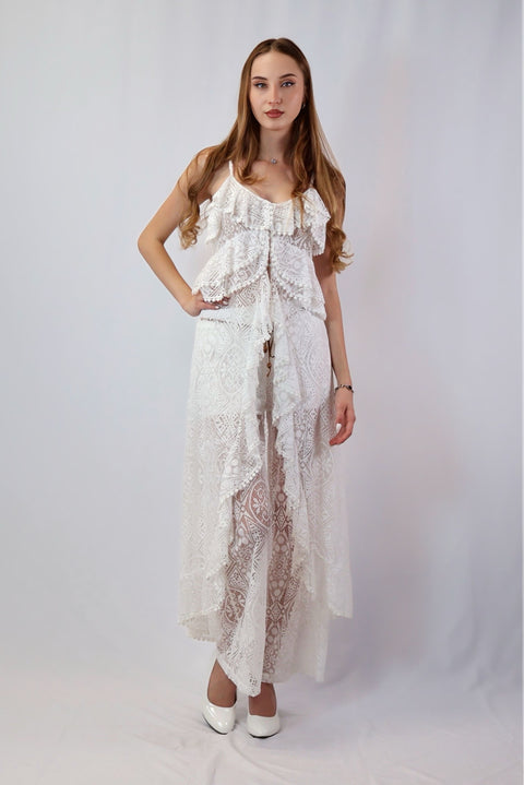 Lace set: pants and cardigan — ITALICA boutique