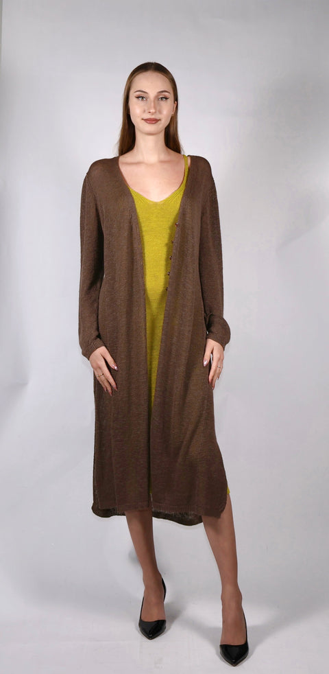 Knitted long cardigan — ITALICA boutique