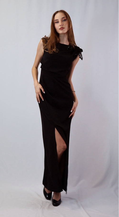 italian formal dresses Designer Afghan black frock for wedding
