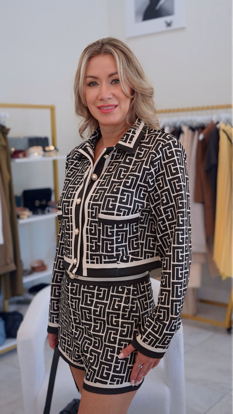 White/Black Jacket