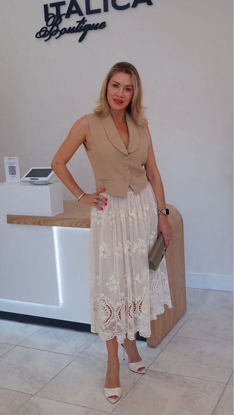 Beige Elegance Vest