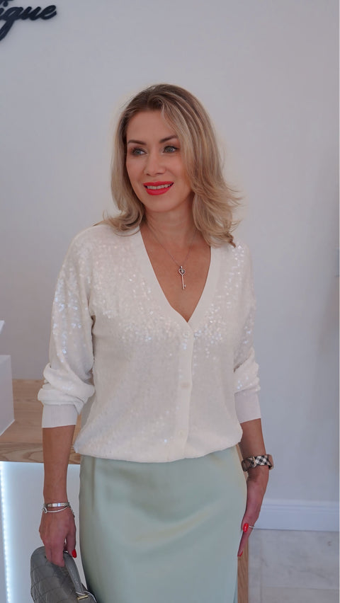Luce Sequin Cardigan